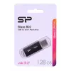 USB flash drive Silicon Power 128 GB USB Type-A 3.2 Gen 1 Blaze B02, Plastic cap, Key ring, Black