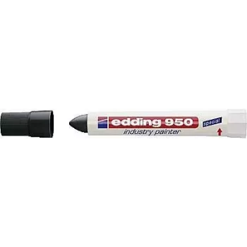 Permanent Marker Brush Tip Edding 950 Black