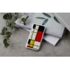 Smartphone case iKins for iPhone XR Mondrian White — protective hard back cover