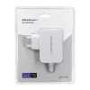 Power adapter QOLTEC 51039 65W AC-to-DC 220–240V 20.3V/3.25A Type C white, 1.7 m cable