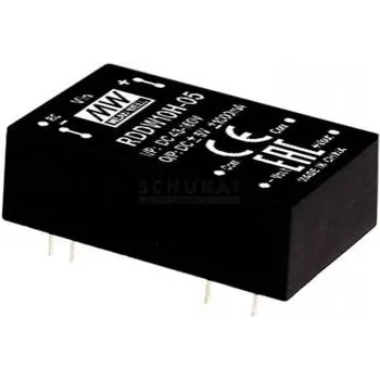 Power adapter/inverter MEAN WELL RDDW10H-05, 10 W, input 43–160 V, output 5 V
