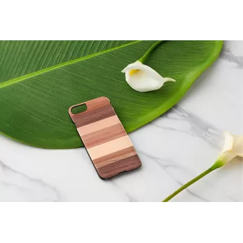 Phone case man and wood for iPhone 7/8 — sabbia black