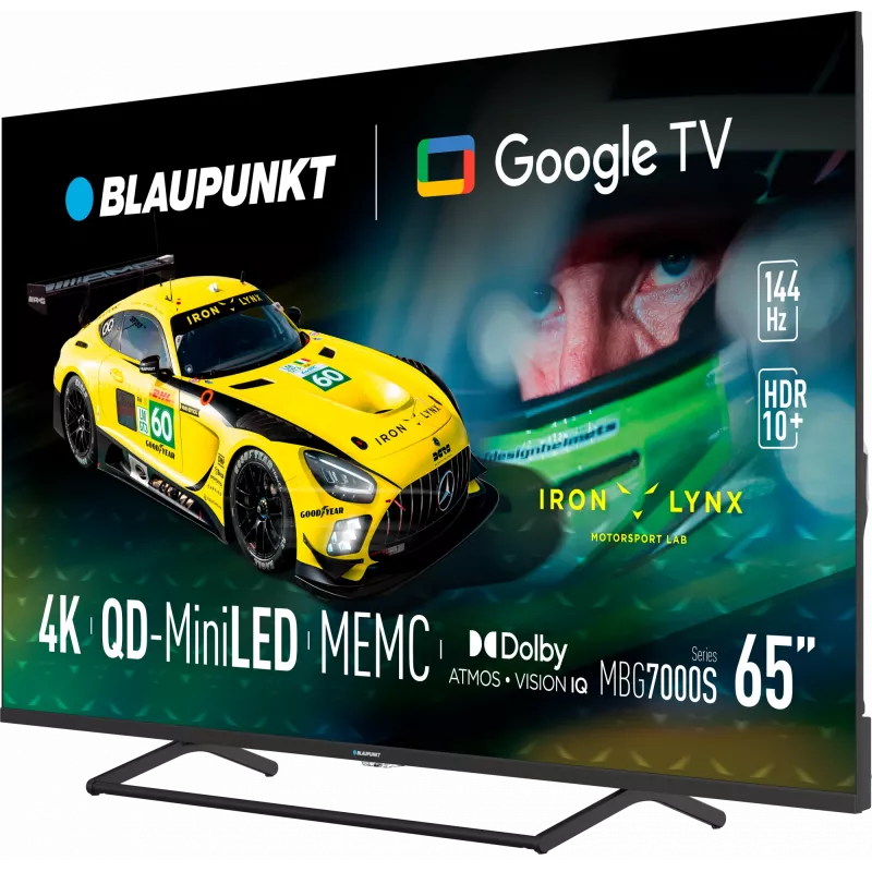 Television BLAUPUNKT 65MBG7000S 65 inch Mini LED Smart TV Google TV Black, Energy class G