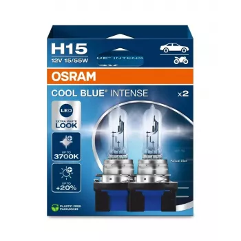 Car bulb set Ledvance H15 12V 55/15W PGJ23T-1 Cool Blue Intense (2 pcs)