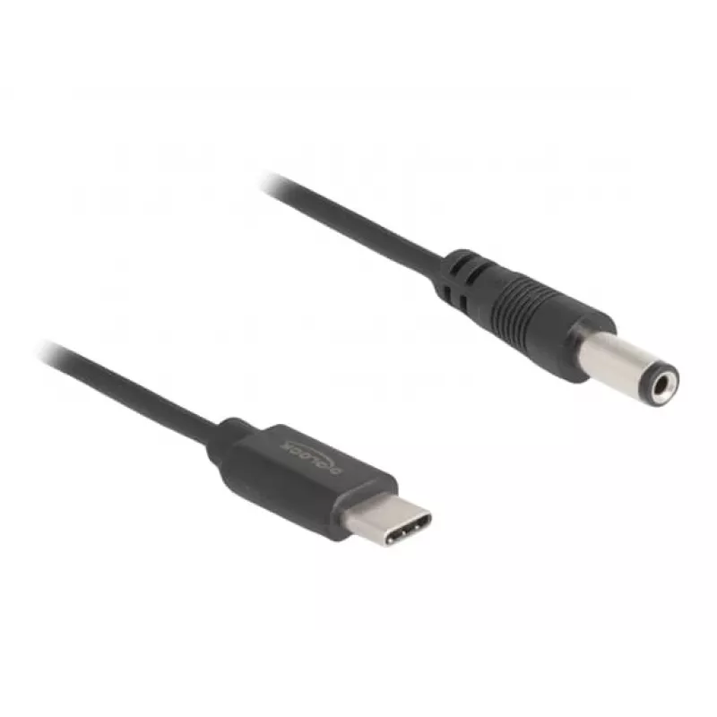 DeLOCK USB Type-C Power Cable 1m 5.5 x 2.1 mm male 5V 1.5A