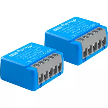 Smart relay module Shelly 1 Mini Gen4, 1P 8A, Wi‑Fi/Matter/Zigbee/Bluetooth, 110–240V, compact (2 pcs)