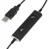Mono USB Headset Plusonic 10.1P — single-ear USB headset compatible with Teams and Skype