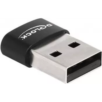 Delock - USB-Adapter - USB (M) bis USB-C (W) - USB2.0 5 A - Black (60002)