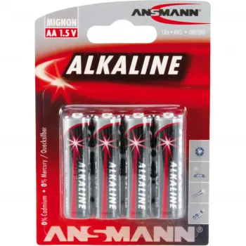 Single-use battery Ansmann 5015563 Alkaline AA Black Grey