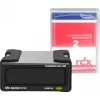 External RDX drive kit Tandberg Data Overland-Tandberg O-T with 2TB HDD, USB 3.2 Gen 1, sustained 260 MB/s, black
