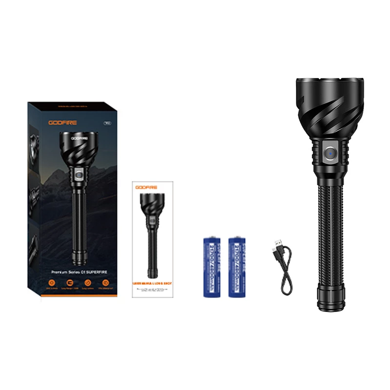 Flashlight Superfire TF02 handheld LED compact portable