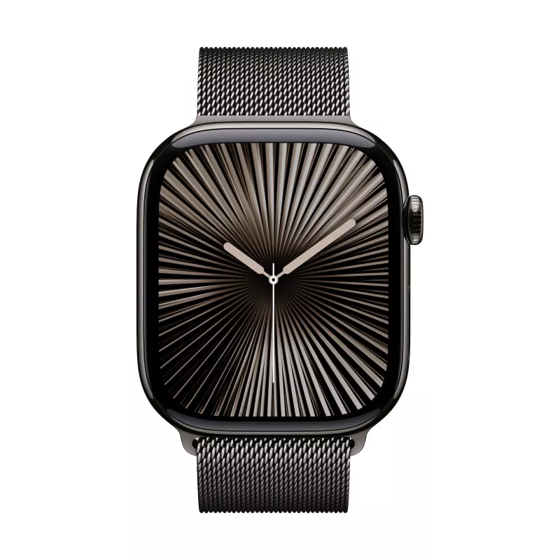 Watch Series 10 GPS + Cellular 46 mm Slate Titanium Case with Slate Milanese Loop - S/M