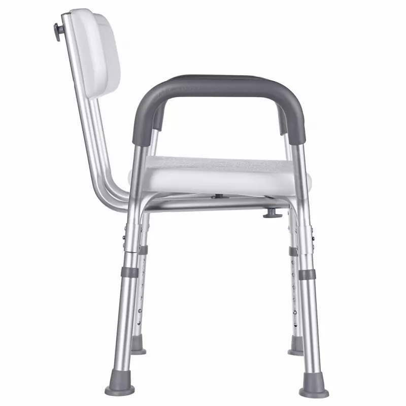 Shower stool with backrest and handles