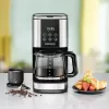 Drip coffee maker Rommelsbacher FKM1000, 1.5 L water tank, 12 cups, stainless steel/black