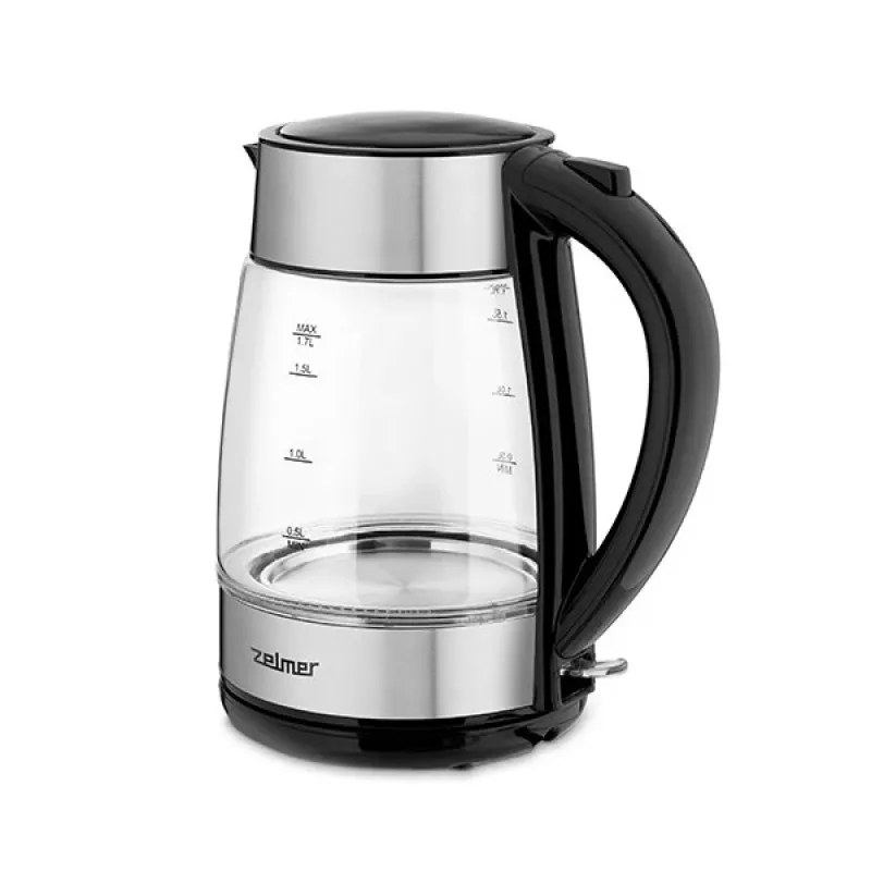 Electric kettle Zelmer 1.7 L 2200 W Black Stainless steel