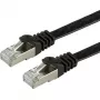 VALUE - Patch-Cable - RJ-45 (M) to RJ-45 (M) - 3 m - FTP - CAT 6a - Halogen-Free, Moulded, Stranded, Flat - Black (21.99.0833)