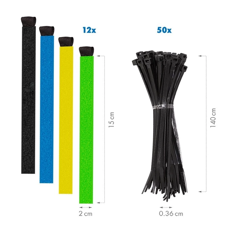 LogiLink Cable organiser set 128 pc(s).