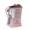 Coffee maker Pedrini 02CF169 — stovetop moka pot, painted aluminum, 6-cup capacity
