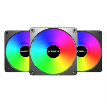 Montech GF120 V2 ARGB Computer case Fan module 12 cm Black 3 pc(s)
