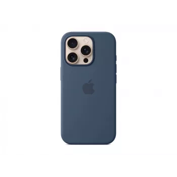 Silicone case with MagSafe for iPhone 16 Pro - Denim