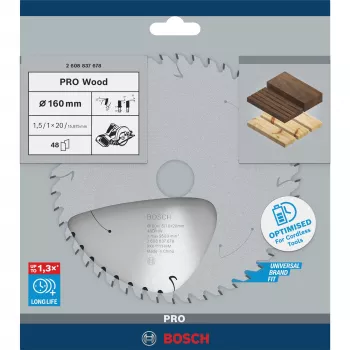 Circular saw blade Bosch 16 cm (160 mm) bore 20 mm — 1 pc