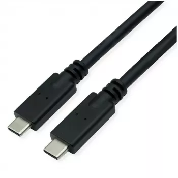 ROLINE USB 3.2 Gen 2 Compatible Cable C-C ST/ST 10Gbit/s Emark 85W black 7 - Cable - Digital/Data