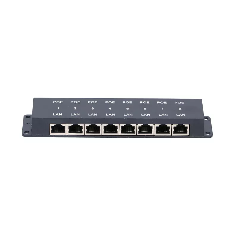 Extralink 8-Port PoE Injector, 8x 100Mb/s RJ45