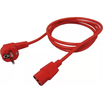 Power cable ROLINE 19.08.1010 Red 1.8 m CEE7/7 C13 coupler