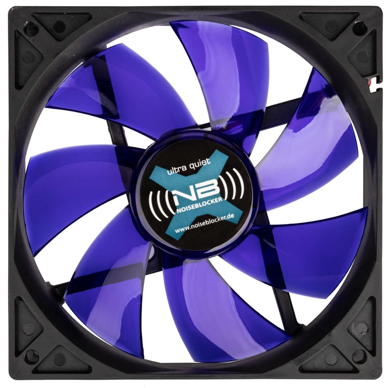 Computer case fan NoiseBlocker BlackSilentFan XLP 120 mm, 2000 RPM, 128 m³/h, 31 dB, 4.5 V, black