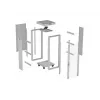 LANBERG 19 inch 32U Standing Rack Cabinet 600×600 mm Gray with Perforated Doors and LCD (Flat Pack)