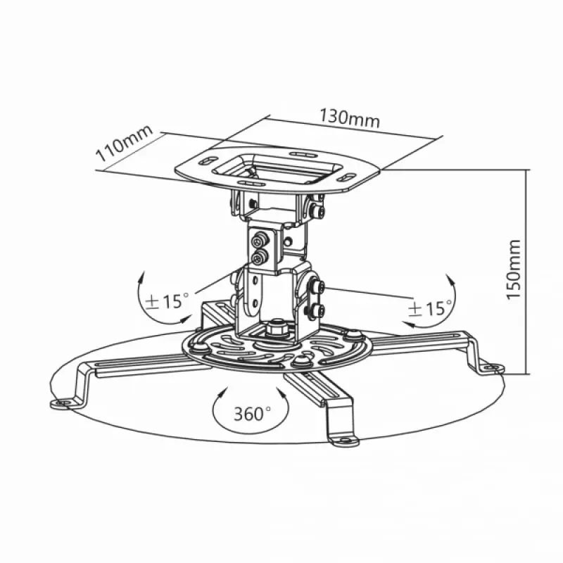 Sbox PM-18 Projector Ceiling Mount
