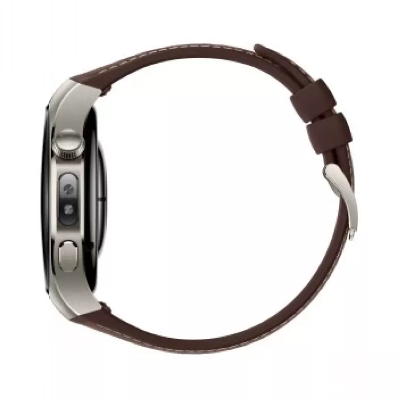 Smartwatch HUAWEI WATCH 5 Classic 46 mm, 1.38 inch AMOLED 466×466, Touchscreen, GPS, Silver case, Brown band