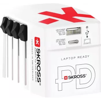 Charger Skross 1.302332 Indoor AC 100-250V 20V 1x USB Type-C White