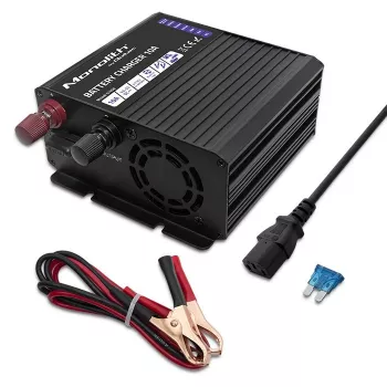 Qoltec Smart Monolith Battery Charger for LiFePO4 AGM GEL SLA batteries | 10A | 12V