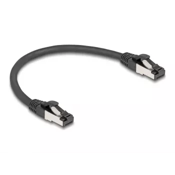 Networking cable DeLOCK 80566 RJ-45 Cat8.1 0.25 m Black
