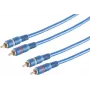 Audio cinch (RCA) cable ShiverPeaks 40605 — 2 connectors, 5 m, blue