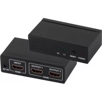 HDMI splitter ShiverPeaks 05-03002 — 1 in 2 out, supports 4K2K