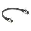 Networking cable DeLOCK 80566 RJ-45 Cat8.1 0.25 m Black