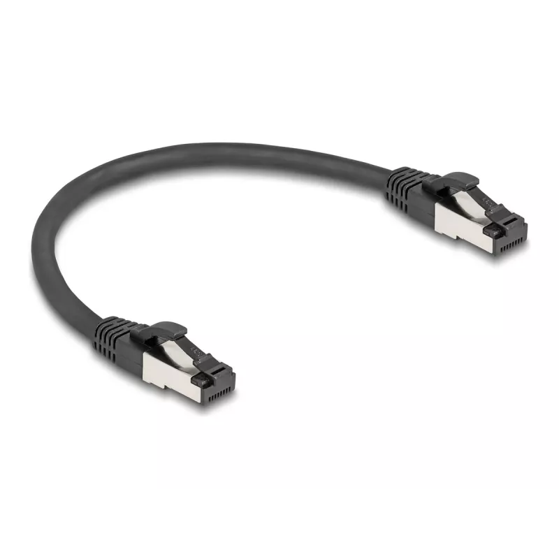 Networking cable DeLOCK 80566 RJ-45 Cat8.1 0.25 m Black