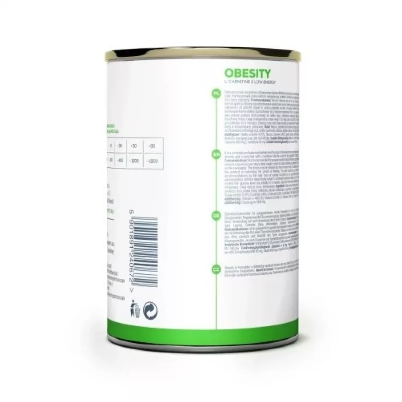 Wet dog food VETEXPERT Veterinary Diet Obesity for dogs 400 g can — poultry, adult, low fat, high moisture