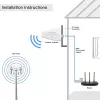 External 4G/5G LTE Antenna QOLTEC 9 dBi, N female connector, 3 m cable