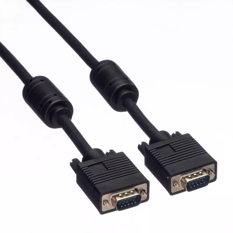 VGA Cable ROLINE HQ 10m M/M with Ferrite