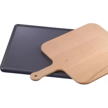 Cutting board Bosch HEZ327000 — metal and wood construction, black, 5.07 kg