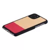 Smartphone case man and wood for iPhone 11 Pro, black, mismatch design