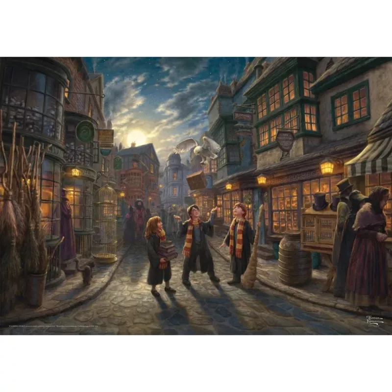 Thomas Kinkade Studios Wizarding World Harry Potter - Diagon Alley, Puzzle 1000 Pieces