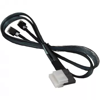 SAS Cable Supermicro CBL-SAST-0826 Slimline SAS to 2x MiniSAS 0.7m Black