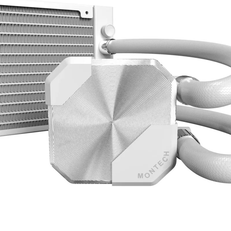 Montech HyperFlow Silent 240 Processor All-in-one liquid cooler 12 cm White 1 pc(s)