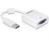 Video Cable Adapter DeLOCK 61766 0.125m VGA DisplayPort White