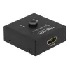 DeLock HDMI 2 - 1 bidirectional 4K 60 Hz compact - Retail Box - Video/Audio-Switch - 2 x HDMI - Desktop (64072)
