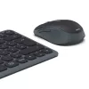 multi device keyboard and mouse set black gre
